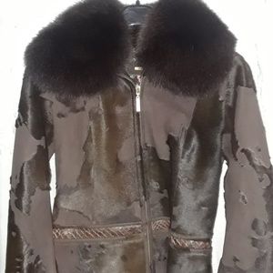 Custom fur & suede jacket